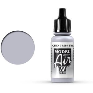 Vallejo Model Air Peinture Acrylique Steel - 17ml - Publicité Vallejo Model Air Peinture Acrylique Steel - 17ml - Publicité