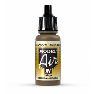 Vallejo Model Air US FIELD DRAB Acrylic Paint - 17ml Vallejo Model Air US FIELD DRAB Acrylic Paint - 17ml