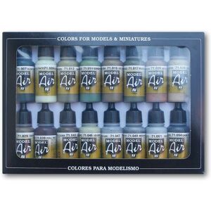 Vallejo Model Air WWII Allied Forces Acrylic Paint - 16x17ml Vallejo Model Air WWII Allied Forces Acrylic Paint - 16x17ml