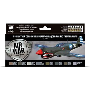 Vallejo Model Air Set - WWII US Air Corps Pacific - 8x17ml Vallejo Model Air Set - WWII US Air Corps Pacific - 8x17ml