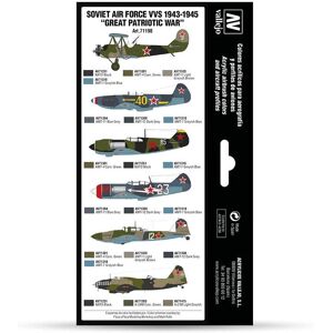 Vallejo Model Air Soviet Air Force 1943-1945 - Acrylic Paint Set Vallejo Model Air Soviet Air Force 1943-1945 - Acrylic Paint Set