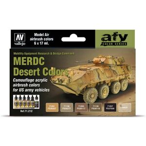 Vallejo 71.212 Acrylic Paint Set - Red, Sand, Yellow Vallejo 71.212 Acrylic Paint Set - Red, Sand, Yellow