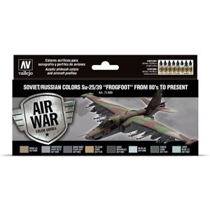 Vallejo Model Air Set - Soviet Su-25 Frogfoot 80's On Vallejo Model Air Set - Soviet Su-25 Frogfoot 80's On