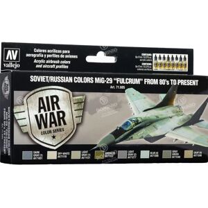 Vallejo Model Air Soviet MiG-29 Fulcrum Acrylic Paint Set - 17ml Bottles Vallejo Model Air Soviet MiG-29 Fulcrum Acrylic Paint Set - 17ml Bottles