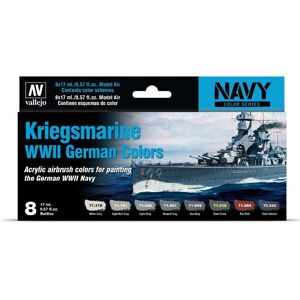 Vallejo Model Air Navy WWII German Colors - Acrylic Paint Set Vallejo Model Air Navy WWII German Colors - Acrylic Paint Set