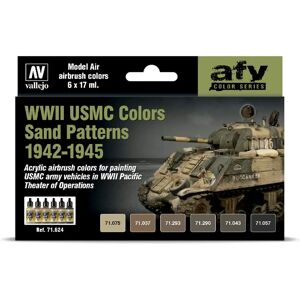 Vallejo VAL71624 USMC WWII Sand Pattern Paint Set Vallejo VAL71624 USMC WWII Sand Pattern Paint Set