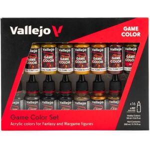 Vallejo Leather & Metal Set - 16 Acrylic Colors - Painting Set Vallejo Leather & Metal Set - 16 Acrylic Colors - Painting Set