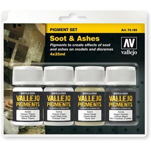 Set de pigmentos hollín y cenizas Vallejo - Pintura acrílica - 73.193 Set de pigmentos hollín y cenizas Vallejo - Pintura acrílica - 73.193