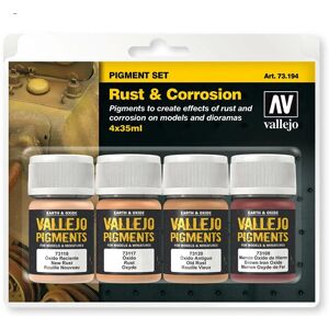 Vallejo Acrylic Paint Set - Rust & Corrosion - 73.194 Vallejo Acrylic Paint Set - Rust & Corrosion - 73.194