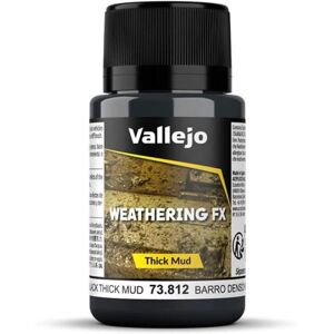 Vallejo Black Thick Mud 40ml Weathering Effects Acrylic Paint Vallejo Black Thick Mud 40ml Weathering Effects Acrylic Paint