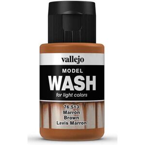Vallejo Brown Acrylic Paint - Weathering Model Wash 35ml Vallejo Brown Acrylic Paint - Weathering Model Wash 35ml