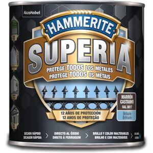 Hammerite Superia Esmalte Antioxidante al Agua Marrón 2,5 L - Protección Antióxido Hammerite Superia Esmalte Antioxidante al Agua Marrón 2,5 L - Protección Antióxido