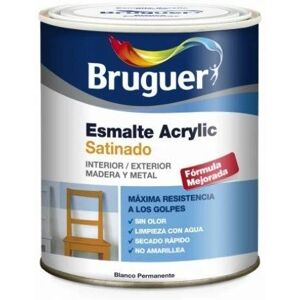 Émail Satiné Multi-surface Bruguer 5057452 Blanc - Peinture - Publicité Émail Satiné Multi-surface Bruguer 5057452 Blanc - Peinture - Publicité