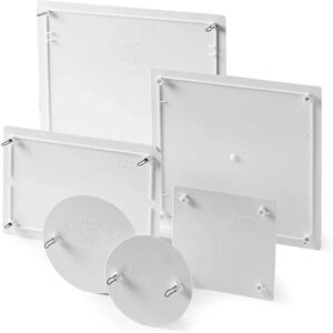 FAMATEL - Tapa de caja empotrada - Garras metálicas - 250x250 mm - Gris FAMATEL - Tapa de caja empotrada - Garras metálicas - 250x250 mm - Gris