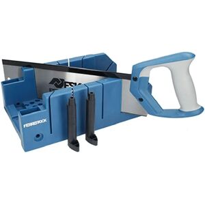 Sega a miter Ferrestock blu - Angolo regolabile, Impugnatura ergonomica Sega a miter Ferrestock blu - Angolo regolabile, Impugnatura ergonomica