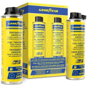 Goodyear Nettoyeur d'Injecteurs Essence - 300 ml - Kit de traitement de Gasolina - Publicité Goodyear Nettoyeur d'Injecteurs Essence - 300 ml - Kit de traitement de Gasolina - Publicité