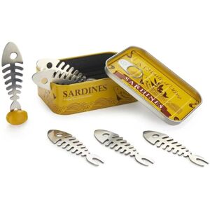 Balvi Sardine Set of 6 Appetizer Forks - Vintage Tin Balvi Sardine Set of 6 Appetizer Forks - Vintage Tin