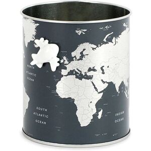 Support à stylos Globe Balvi - Design carte du monde, Aimant, Bureau Support à stylos Globe Balvi - Design carte du monde, Aimant, Bureau