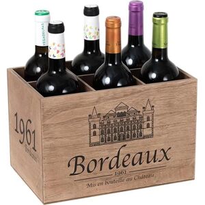 Balvi - Bordeaux 1961 - 6 bouteilles - range-bouteilles - Publicité Balvi - Bordeaux 1961 - 6 bouteilles - range-bouteilles - Publicité