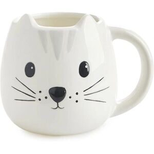 Mug Balvi Kitty Blanc - Céramique 400ml - Design Tête de Chat Mug Balvi Kitty Blanc - Céramique 400ml - Design Tête de Chat