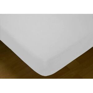 Hosteline IRIS White Single Fitted Sheet - Bedding Hosteline IRIS White Single Fitted Sheet - Bedding