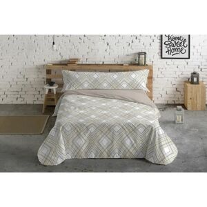 Hosteline Lineas Beige Double Duvet Cover Set - Bedding Hosteline Lineas Beige Double Duvet Cover Set - Bedding