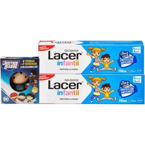 Gel Dental Infantil Lacer Fresa Dúo - Pasta de Dientes 75ml x 2 Gel Dental Infantil Lacer Fresa Dúo - Pasta de Dientes 75ml x 2