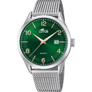 Lotus Silber Quarz Uhr - Minimalistische Herrenuhr 43mm Lotus Silber Quarz Uhr - Minimalistische Herrenuhr 43mm