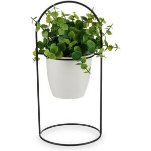IBERGARDEN Plante Décorative Blanche avec Support Noir Métal Vert Plastique - Plante Décorative - Publicité IBERGARDEN Plante Décorative Blanche avec Support Noir Métal Vert Plastique - Plante Décorative - Publicité