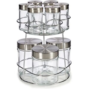 Vivalto 9 Słoików - Metalowa Półka na Przyprawy - 85/320ml Vivalto 9 Słoików - Metalowa Półka na Przyprawy - 85/320ml