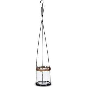 Porte-bougie Ibergarden Noir Transparent Métal Cristal - Porte-bougie - Publicité Porte-bougie Ibergarden Noir Transparent Métal Cristal - Porte-bougie - Publicité