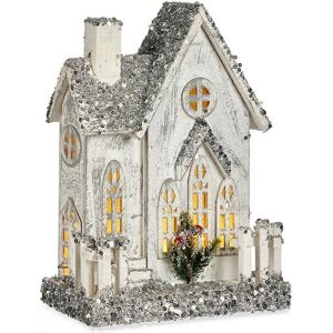 Krist+ Kerst Glitter LED Licht Huis - Decoratieve Figur Krist+ Kerst Glitter LED Licht Huis - Decoratieve Figur