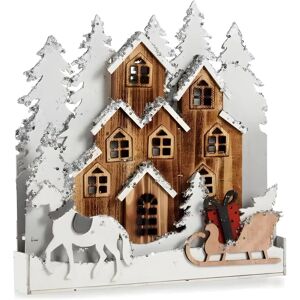 Krist+ Decoratieve Figur Wit Bruin Stad - Kerstmis Krist+ Decoratieve Figur Wit Bruin Stad - Kerstmis