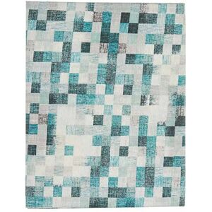 Bigbuy Home Blue Squares Thin Canvas Tablecloth - Tablecloth Bigbuy Home Blue Squares Thin Canvas Tablecloth - Tablecloth