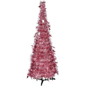 Arbre de Noël Rose KRIST+ - Tinsel Pliable 38x38x150cm - Publicité Arbre de Noël Rose KRIST+ - Tinsel Pliable 38x38x150cm - Publicité