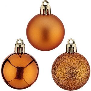 Krist+ Boules de Noël Orange 4cm - Noël - Publicité Krist+ Boules de Noël Orange 4cm - Noël - Publicité