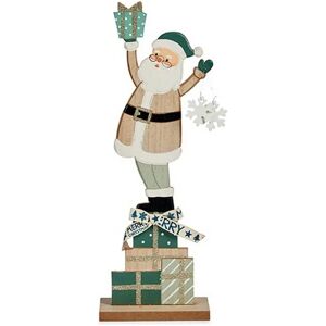 Krist+ Figura decorativa Verde Papá Noel 7x40x14cm Madera Krist+ Figura decorativa Verde Papá Noel 7x40x14cm Madera