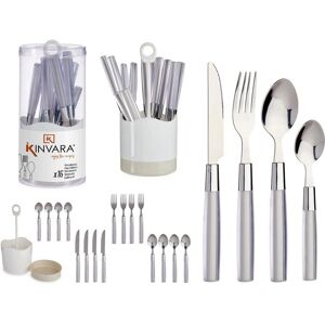 Bigbuy Home Cutlery Set 16 Pieces Silver Grey Stainless steel - Cutlery Set Bigbuy Home Cutlery Set 16 Pieces Silver Grey Stainless steel - Cutlery Set