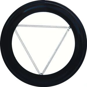 Plafón vitrificado negro ø 200mm para estufa Plafón vitrificado negro ø 200mm para estufa