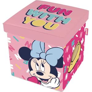 Disney Minnie Pouf Sitz- und Aufbewahrungsspielzeughalter - 30x30x30cm Disney Minnie Pouf Sitz- und Aufbewahrungsspielzeughalter - 30x30x30cm