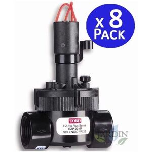 Toro 8 x Electroválvula de riego 1'' 24V - PVC - Compatible con programadores Toro 8 x Electroválvula de riego 1'' 24V - PVC - Compatible con programadores