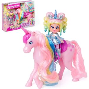 Licorne Arc-en-ciel Kookyloos - Visages Interchangeables & Cheveux Réels - Figurine - Publicité Licorne Arc-en-ciel Kookyloos - Visages Interchangeables & Cheveux Réels - Figurine - Publicité