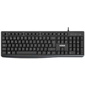 Nilox NXKBE000013 Teclado Office QWERTY Negro Nilox NXKBE000013 Teclado Office QWERTY Negro