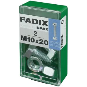 FADIX Stalen Zeskantbouten M10 x 20 mm - DIN 933 FADIX Stalen Zeskantbouten M10 x 20 mm - DIN 933