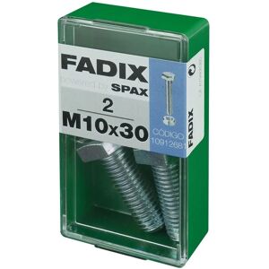 FADIX - Jeu de vis hexagonales en acier M10 x 30 mm - 2 unités - Publicité FADIX - Jeu de vis hexagonales en acier M10 x 30 mm - 2 unités - Publicité
