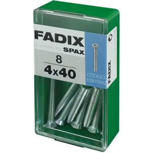 FADIX Staal M4 x 40 mm Platte Kop Schroeven FADIX Staal M4 x 40 mm Platte Kop Schroeven