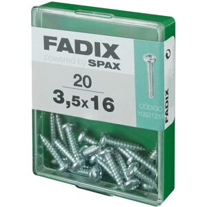 FADIX Stahl Schraube 3,5x16mm - Blech, 20 Stück FADIX Stahl Schraube 3,5x16mm - Blech, 20 Stück