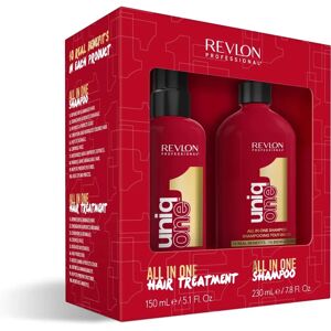 Revlon UniqOne Tratament pentru Păr 150 ml + Șampon 230 ml - Îngrijire Păr Revlon UniqOne Tratament pentru Păr 150 ml + Șampon 230 ml - Îngrijire Păr
