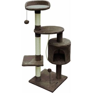 Poste rascador para gatos Gloria - 40x112x40cm - Madera Marrón Poste rascador para gatos Gloria - 40x112x40cm - Madera Marrón