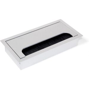 EMUCA Pass-through Cable Grommet - Rectangular Aluminum Desk Accessory EMUCA Pass-through Cable Grommet - Rectangular Aluminum Desk Accessory